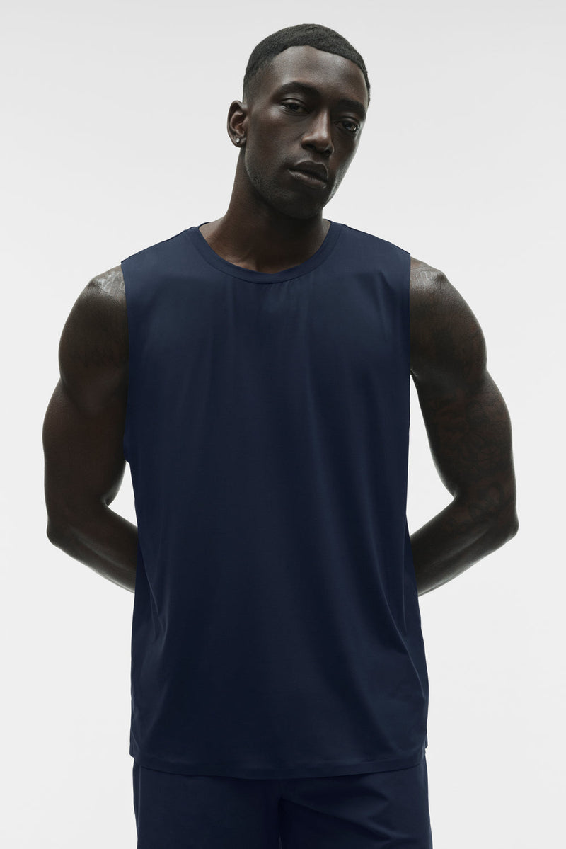 Alo Idol Muscle Tank Navy