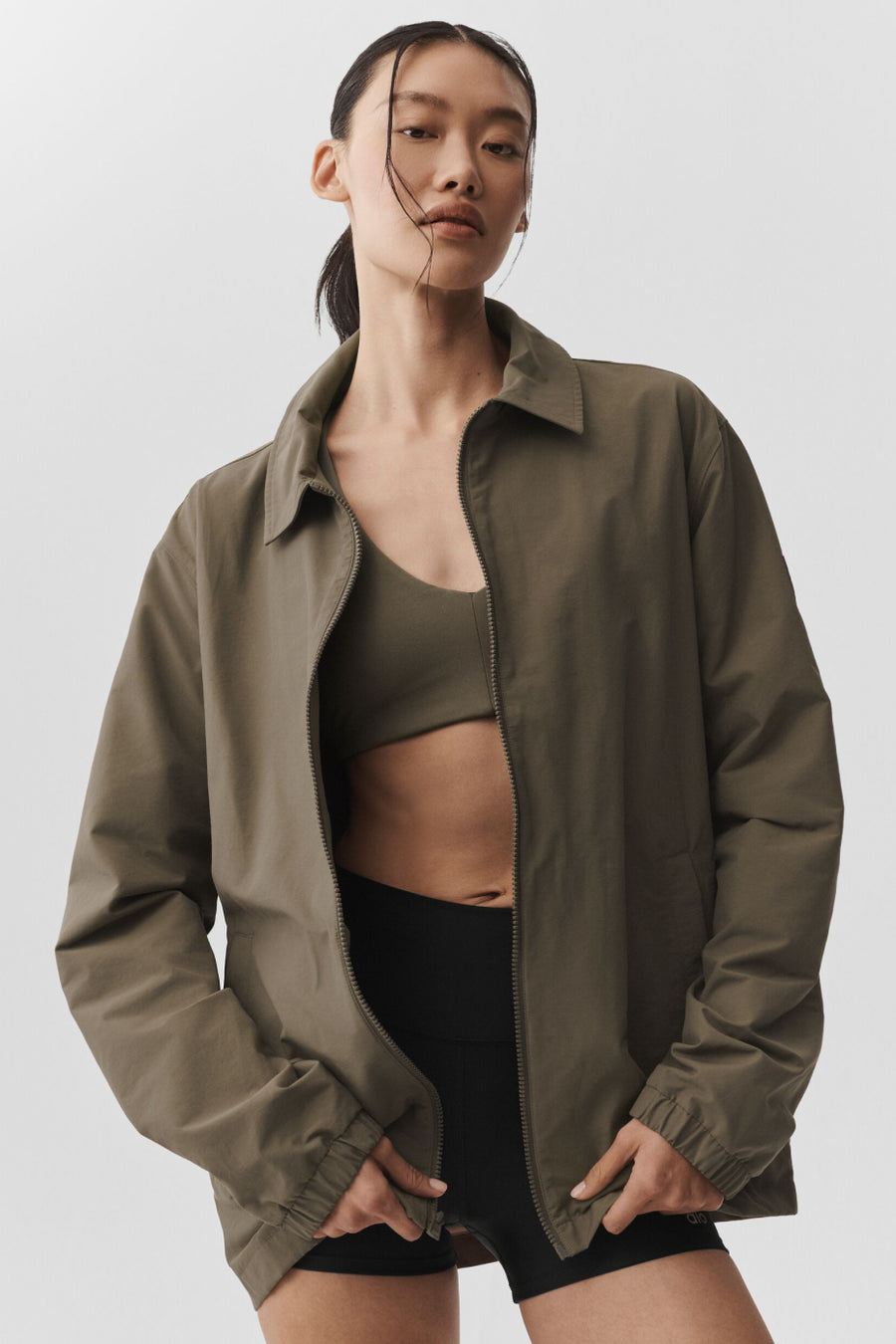 Alo Torrent Overshirt Olive Tree