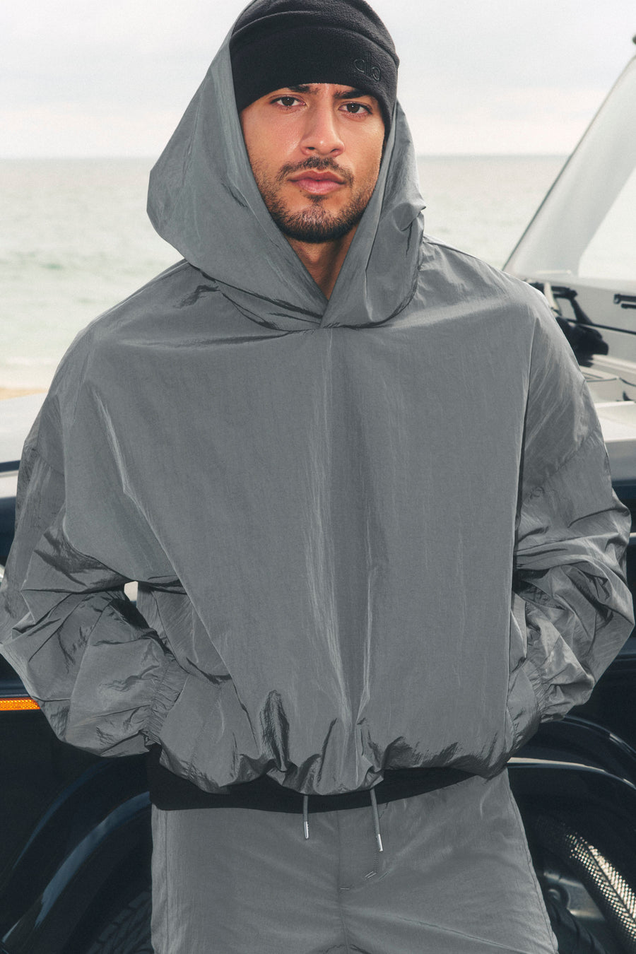 Alo Axis Hooded Pullover Monument