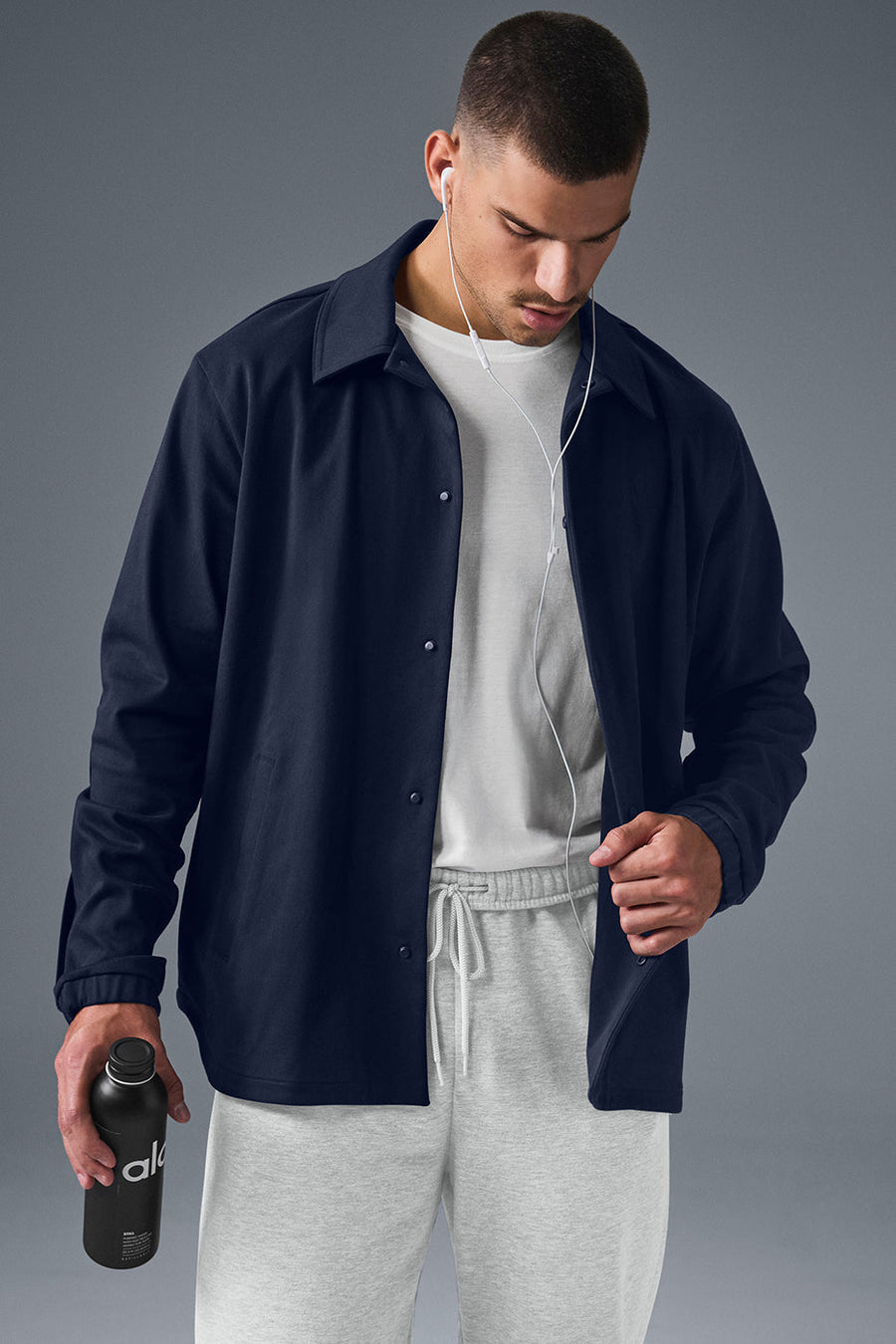 Alo Edition Sueded Jacket Navy
