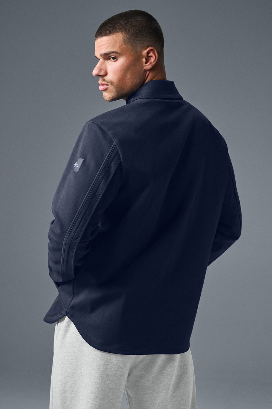 Alo Edition Sueded Jacket Navy