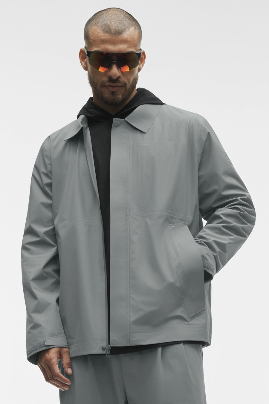 Alo Alpha Shell Overshirt Monument