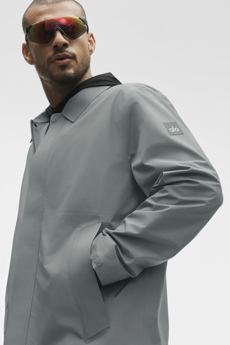 Alo Alpha Shell Overshirt Monument