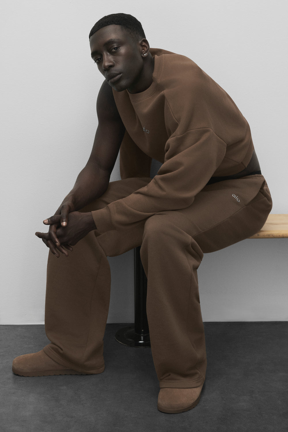 Alo Accolade Straight Leg Sweatpant Java Brown