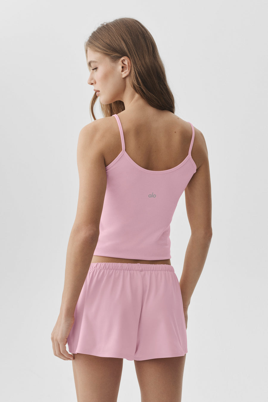 Alo Alosoft Finesse Cami Tank Pink Marshmallow