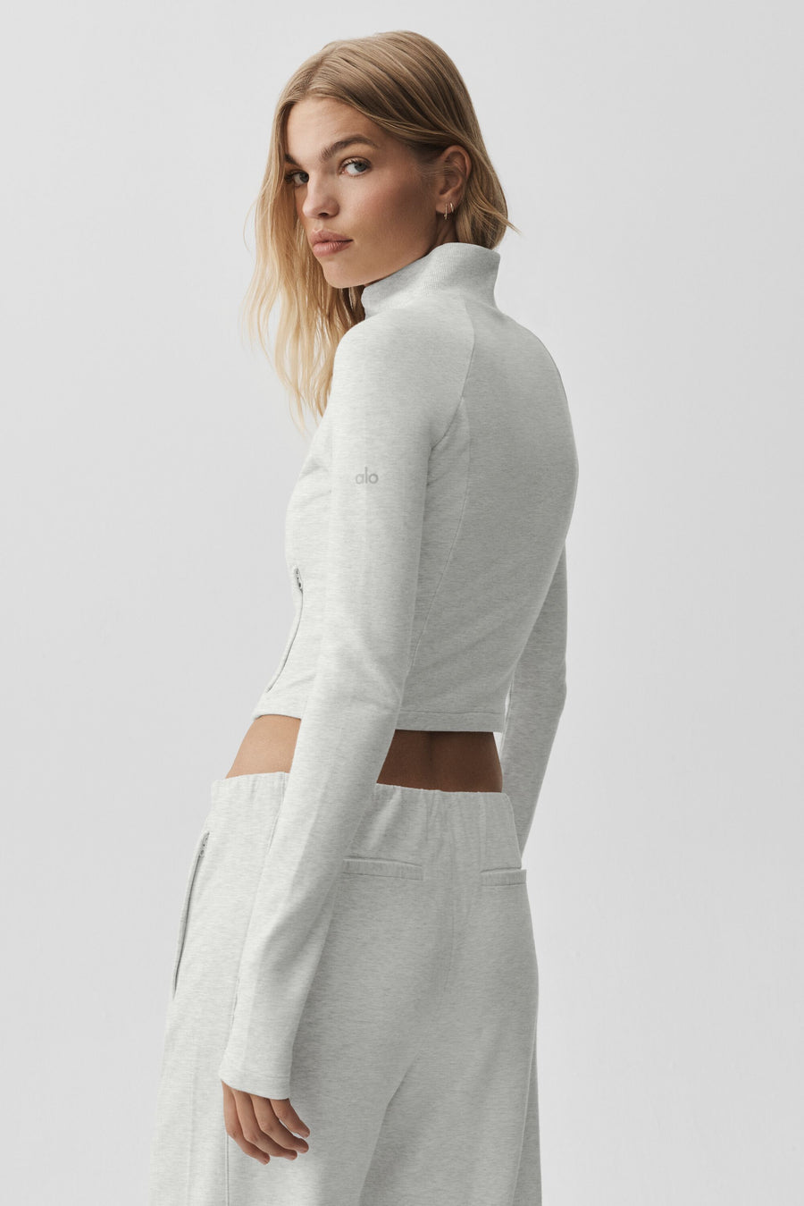 Alo Sway On The Go Jacket White Heather