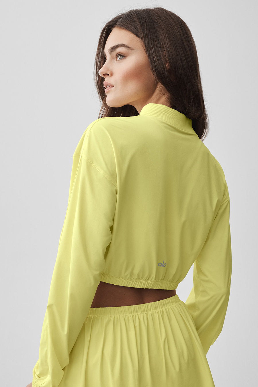 Alo Cropped Breezy Full-Zip Cover Up Sunshine