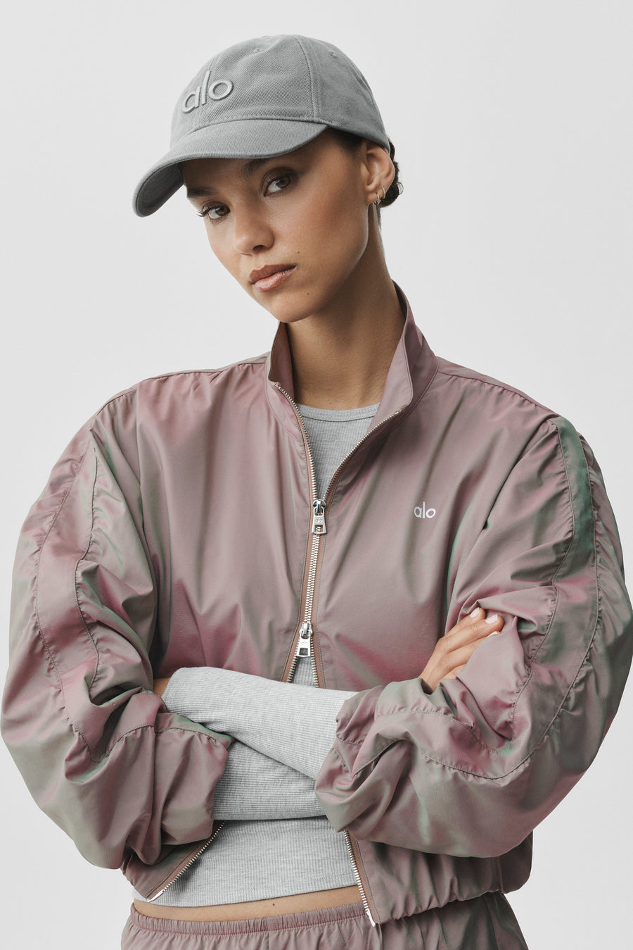 Alo Prismatic Jacket Pink Moonlight