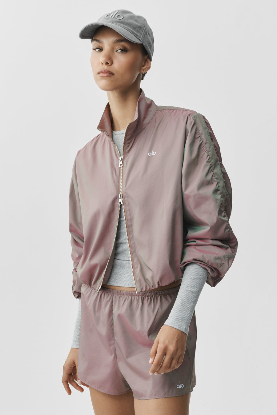 Alo Prismatic Jacket Pink Moonlight
