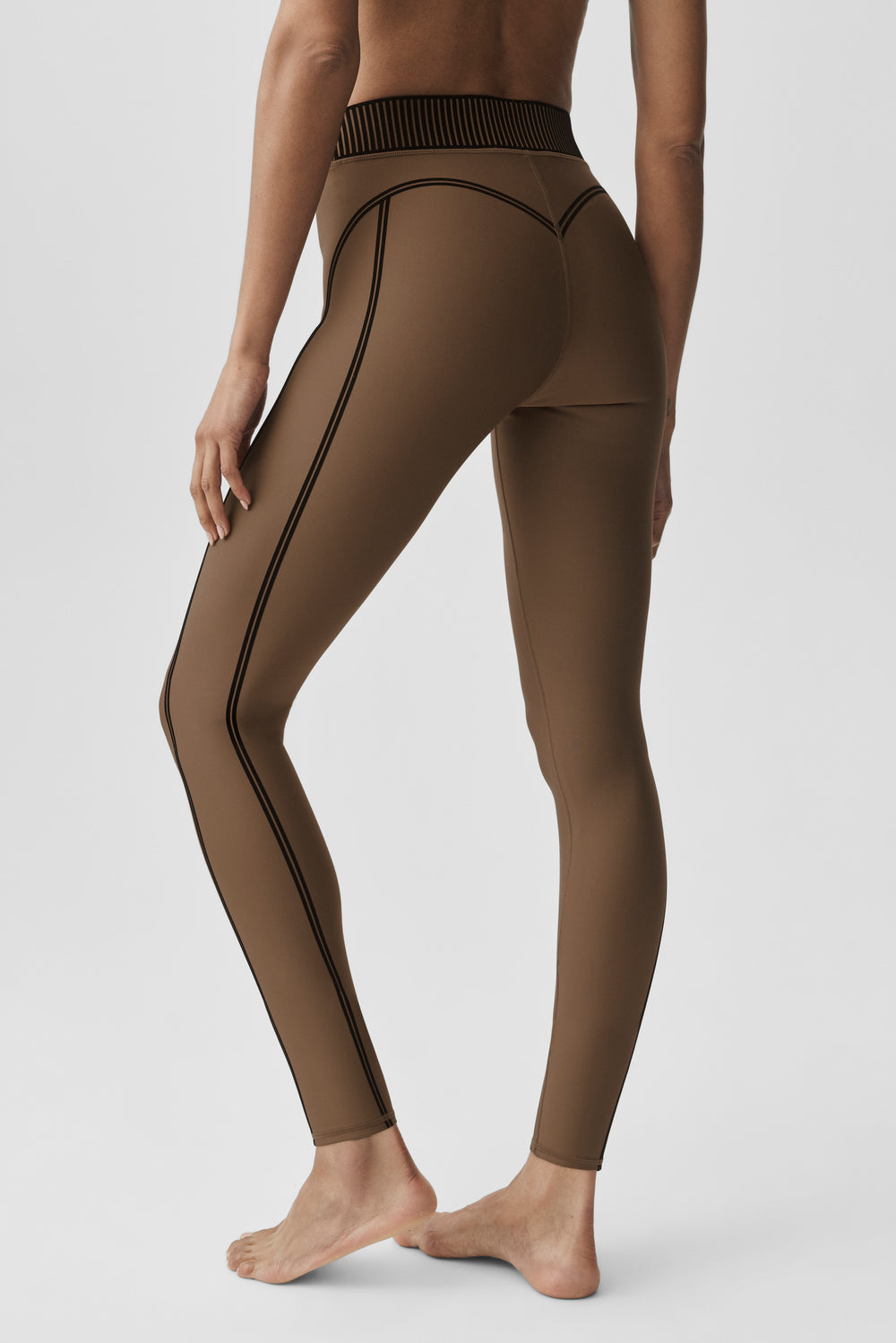 Alo Airlift High-Waist 7/8 Line Up Legging Java Brown