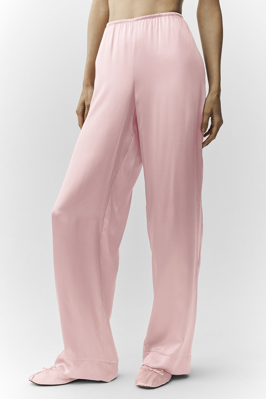 Alo Silk Luminous Pant (Regular) Pink Champagne