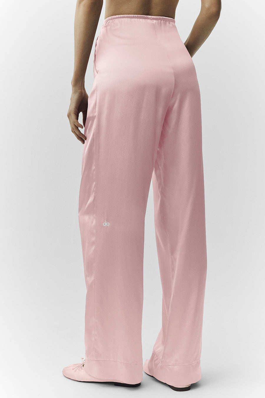 Alo Silk Luminous Pant (Regular) Pink Champagne