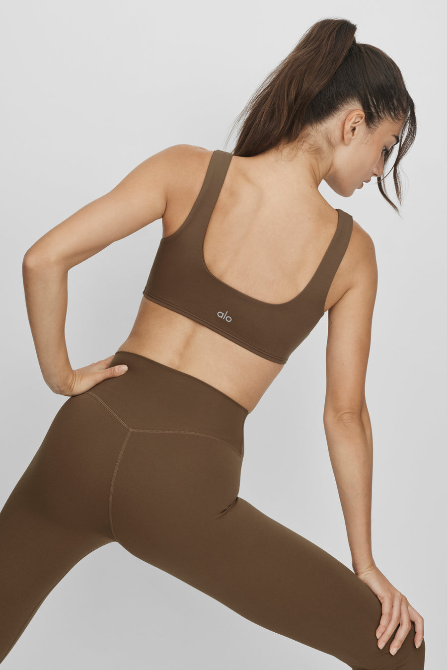 Alo Softsculpt Precision Bra Java Brown