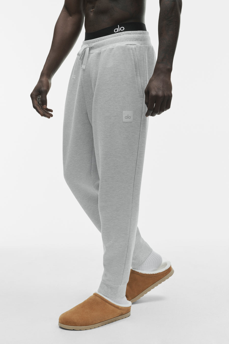 Alo Waffle Lounge Jogger Athletic Heather Grey