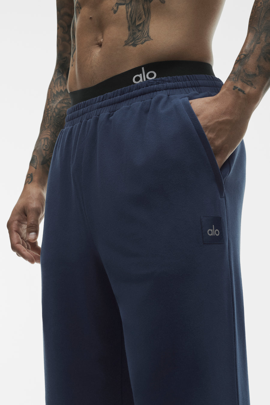 Alo Double Take Straight Leg Pant Navy