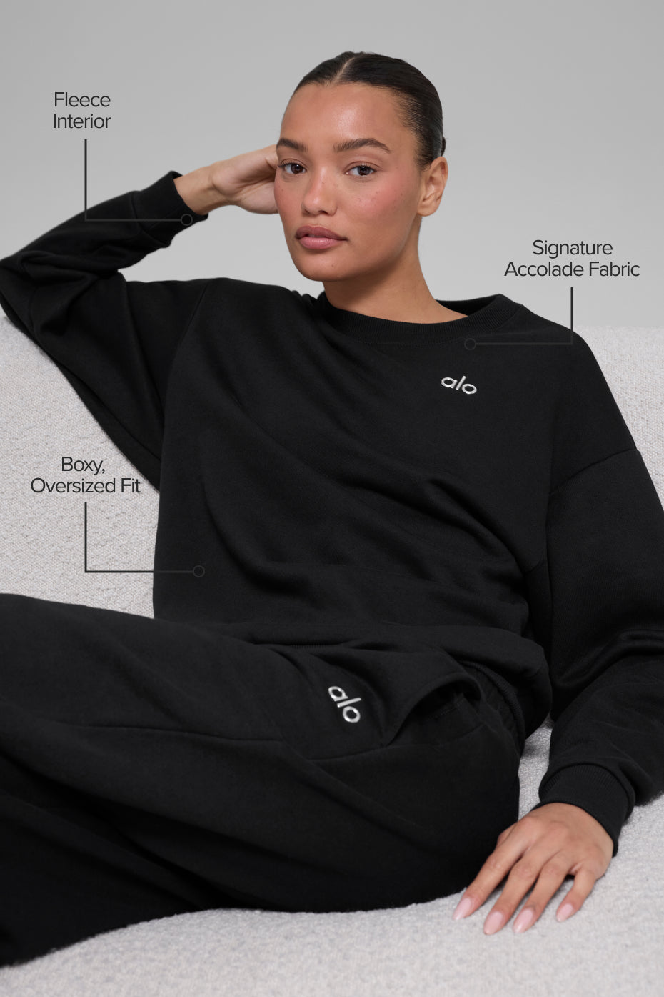 Alo Accolade Crew Black