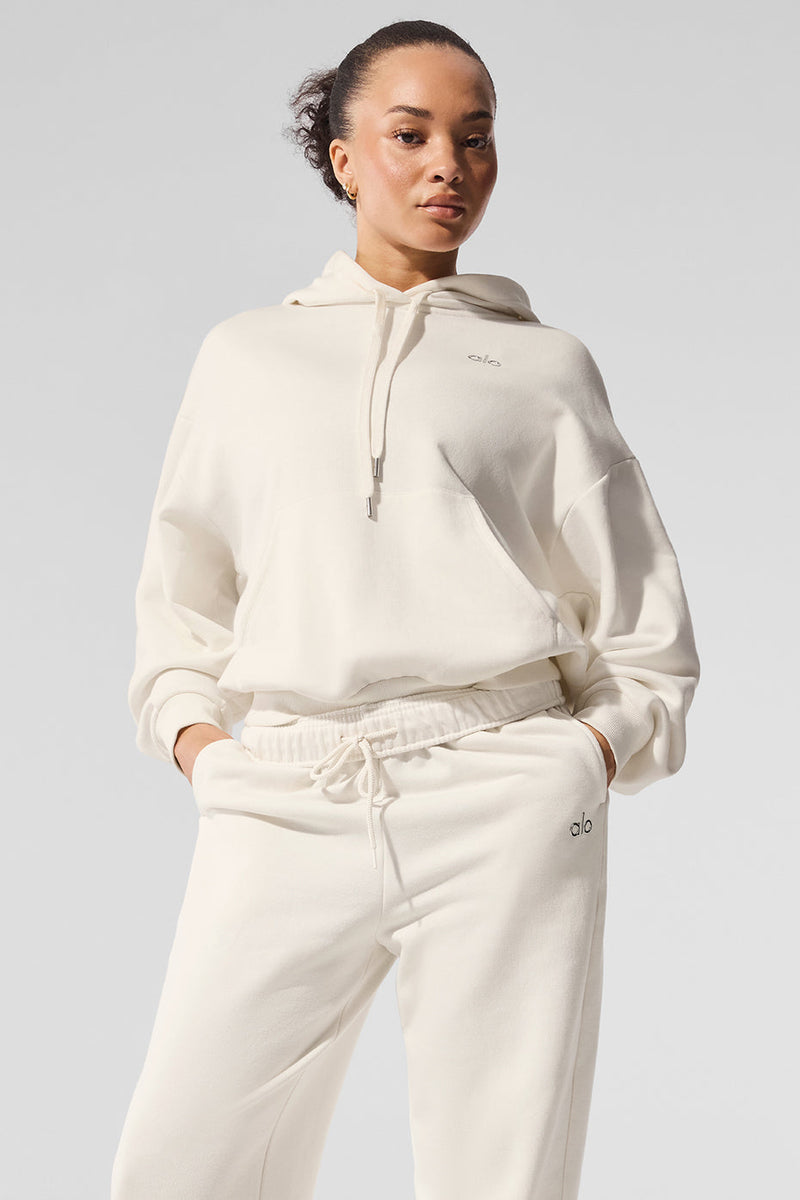 alo accolade hoodie ivory