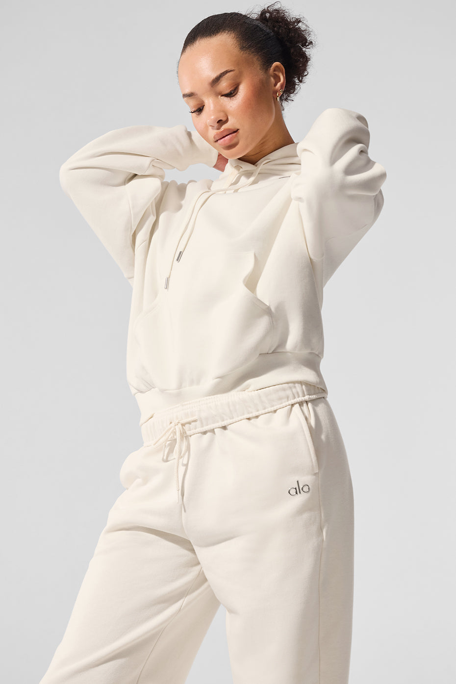 alo accolade hoodie ivory