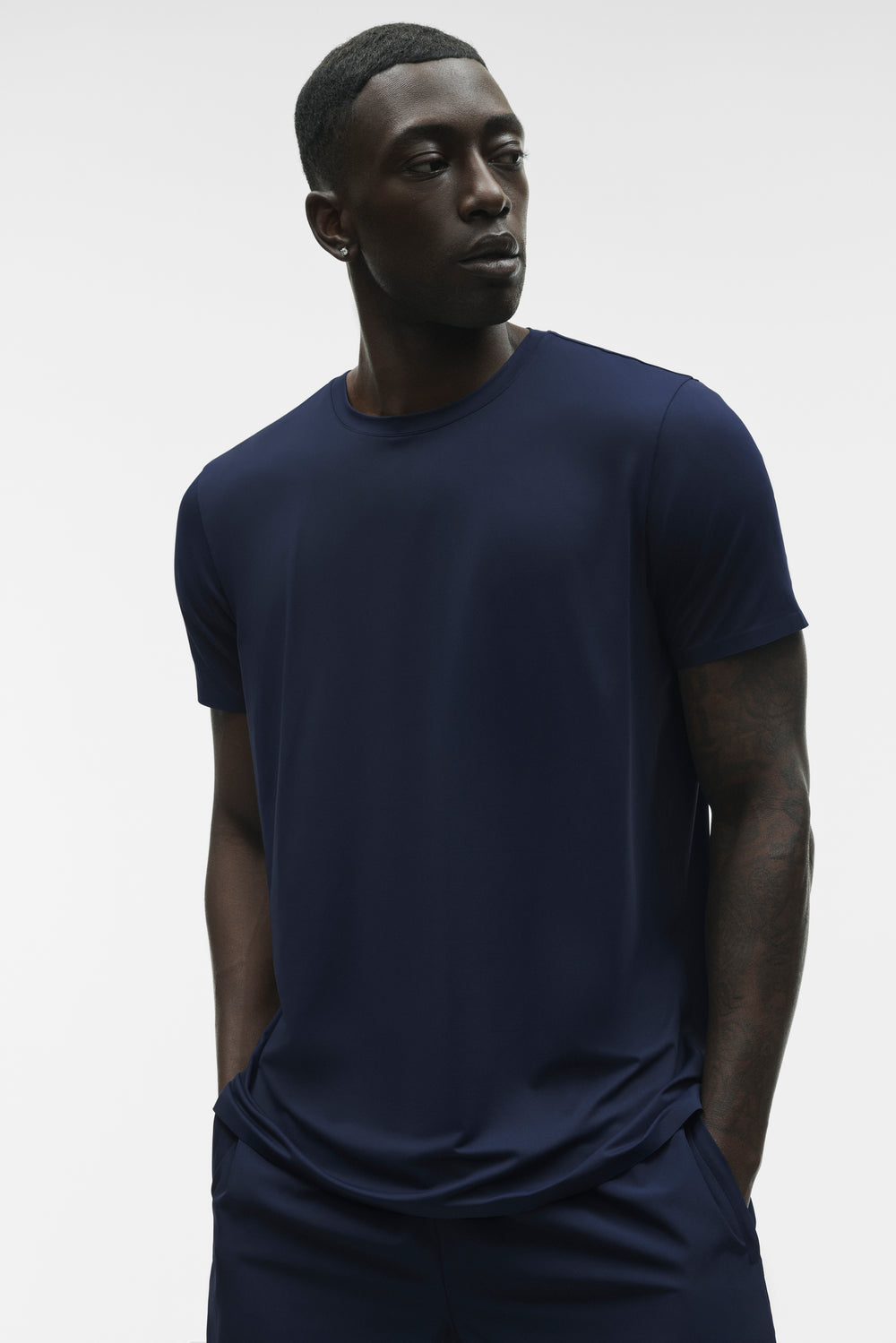 Alo Idol Crewneck Short Sleeve Navy