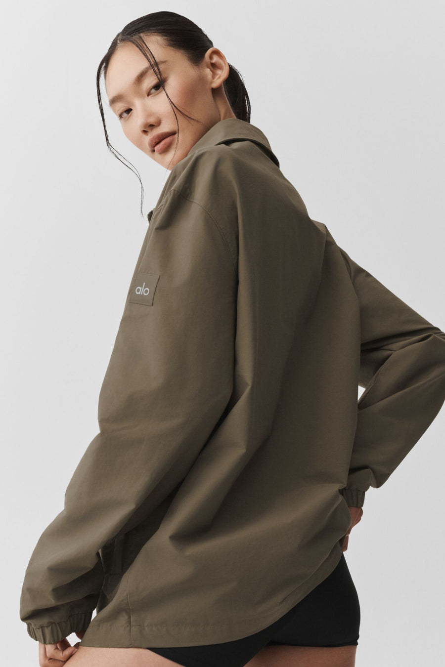 Alo Torrent Overshirt Olive Tree