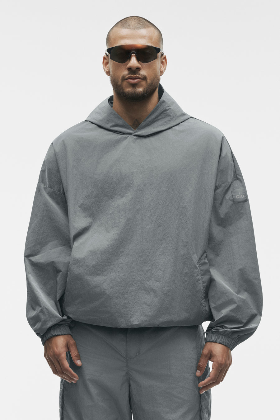 Alo Axis Hooded Pullover Monument