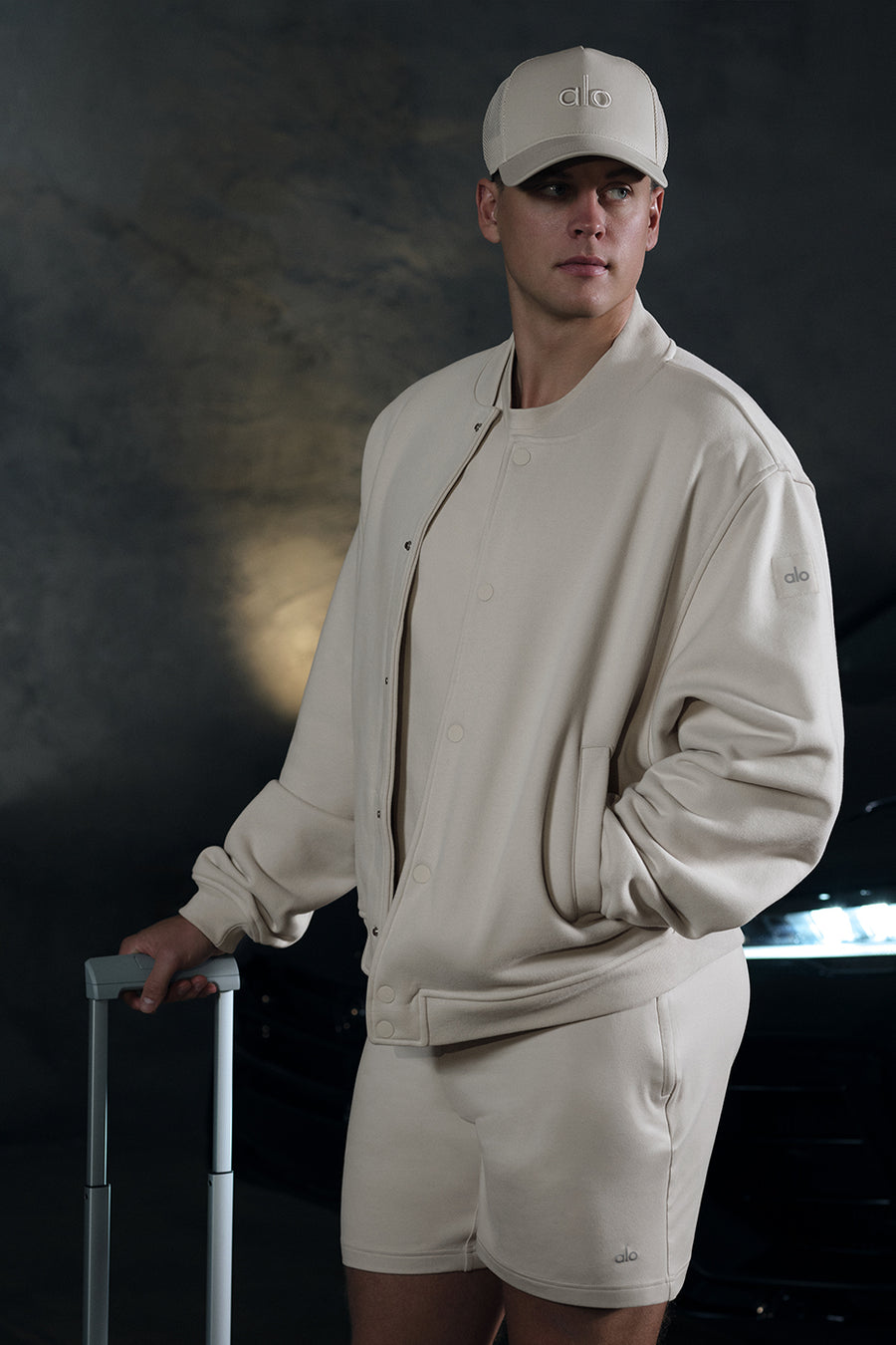 Alo Renown Varsity Jacket Bone