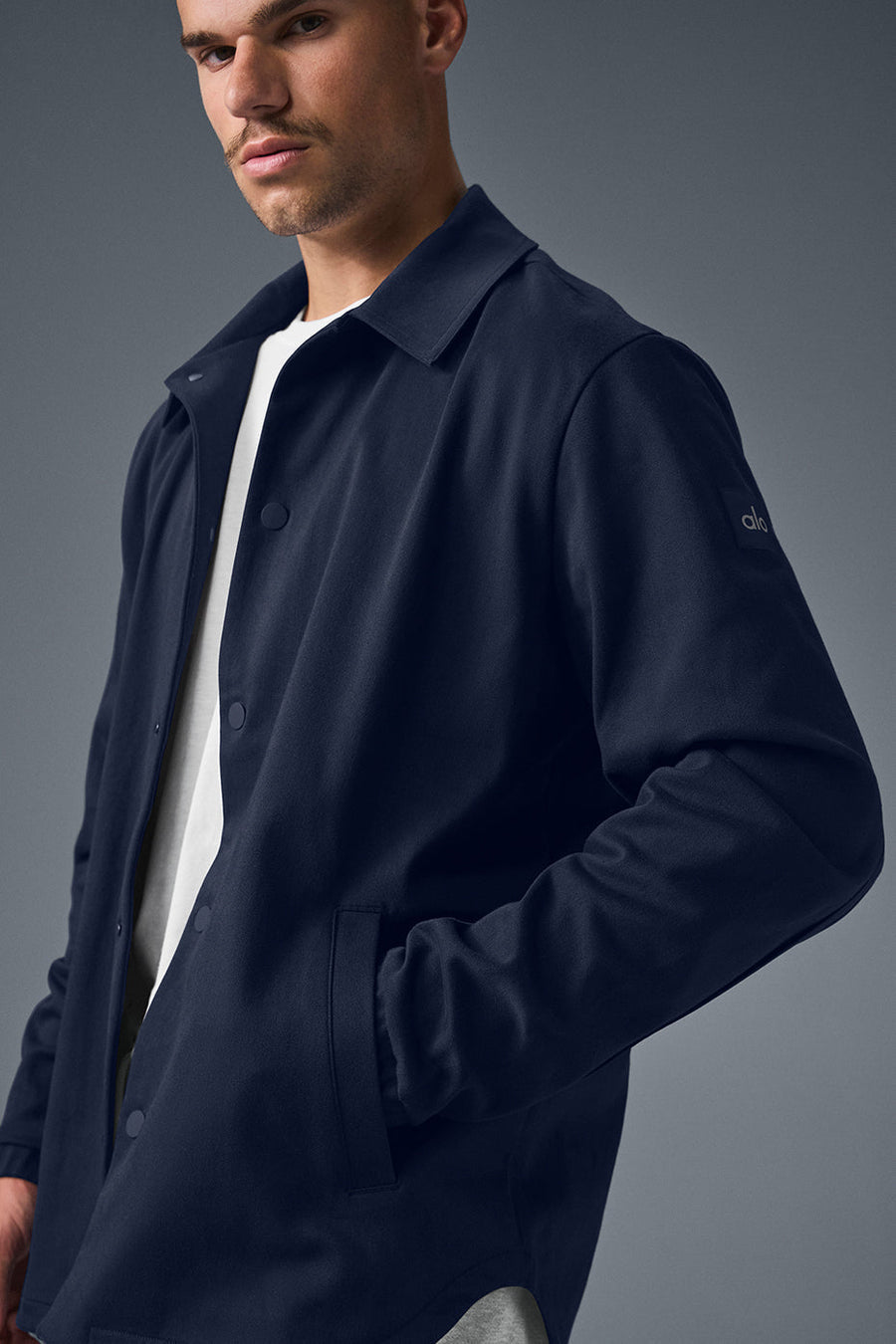 Alo Edition Sueded Jacket Navy