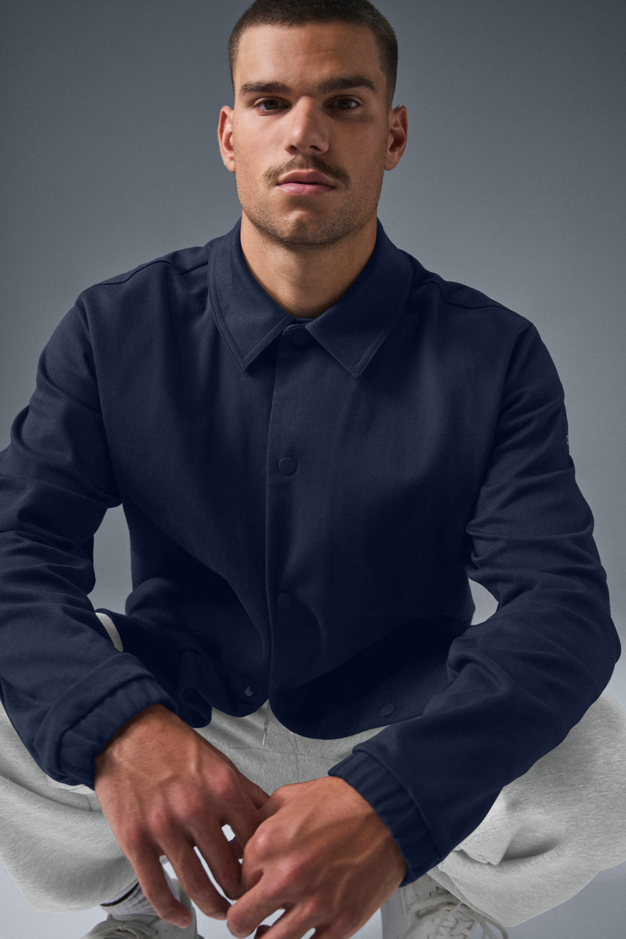 Alo Edition Sueded Jacket Navy