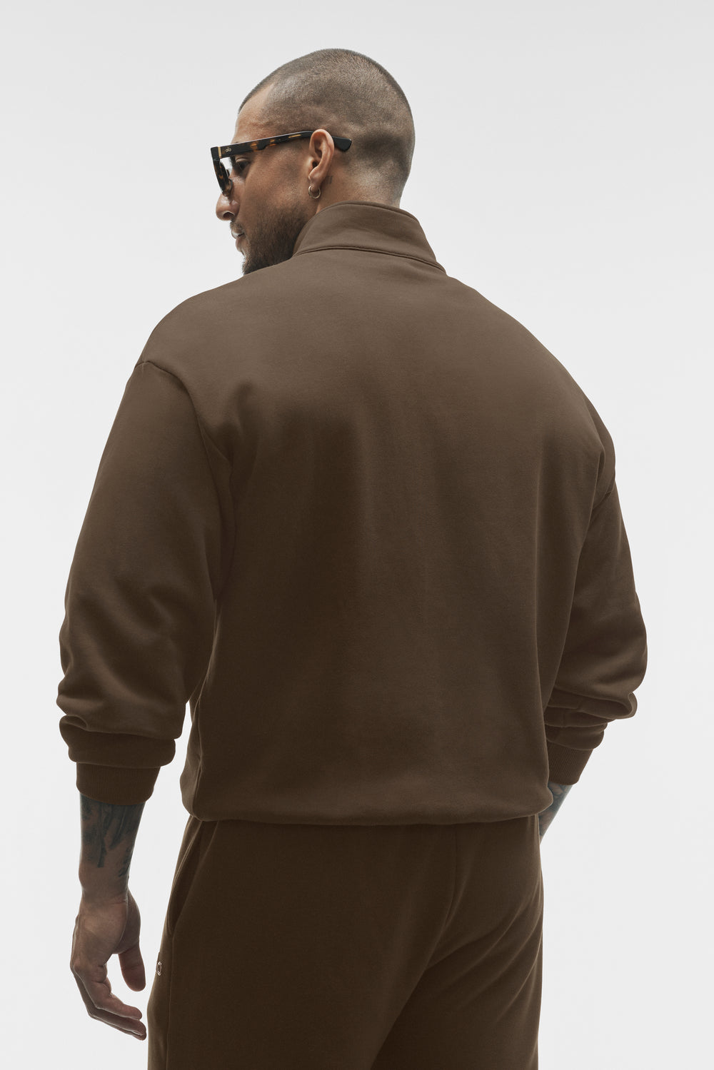 Alo Accolade 1/4 Zip Pullover Espresso