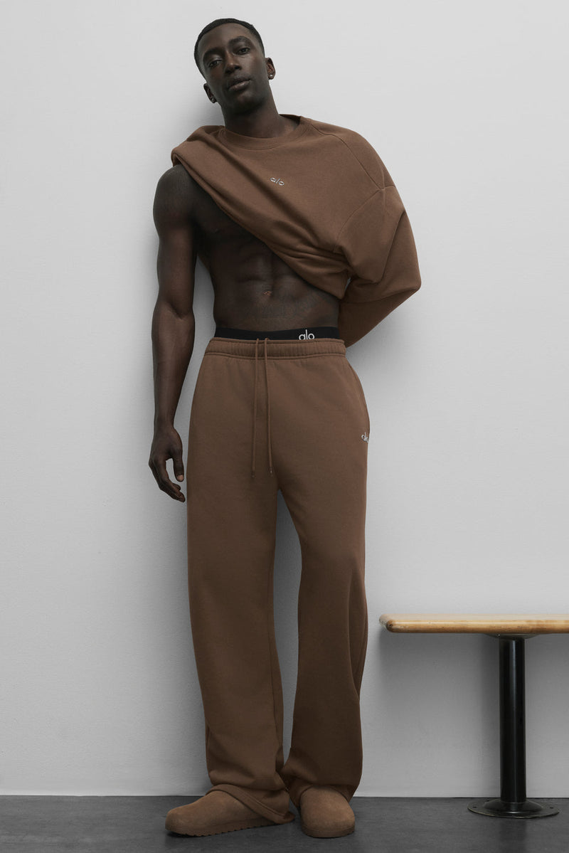Alo Accolade Straight Leg Sweatpant Java Brown