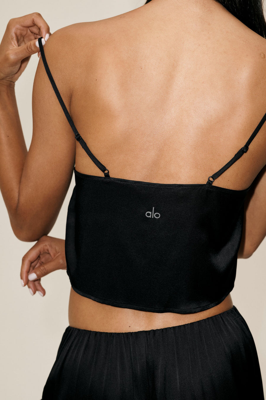 Alo Silk Blend Radiance Tank Black