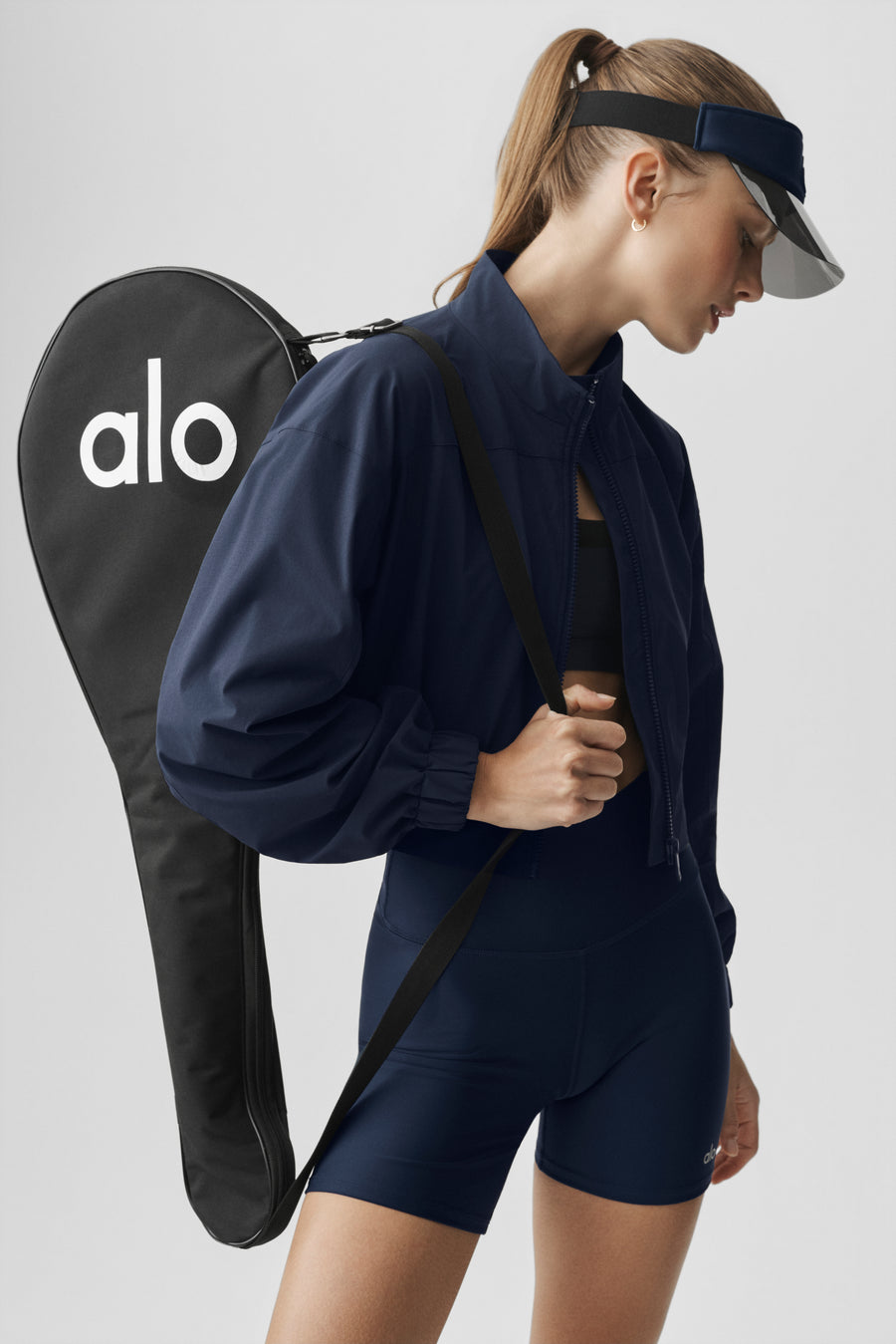 Alo Clubhouse Jacket Navy