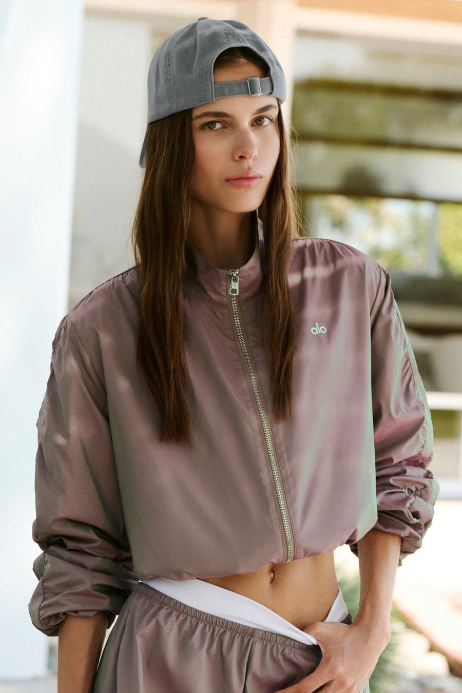 Alo Prismatic Jacket Pink Moonlight