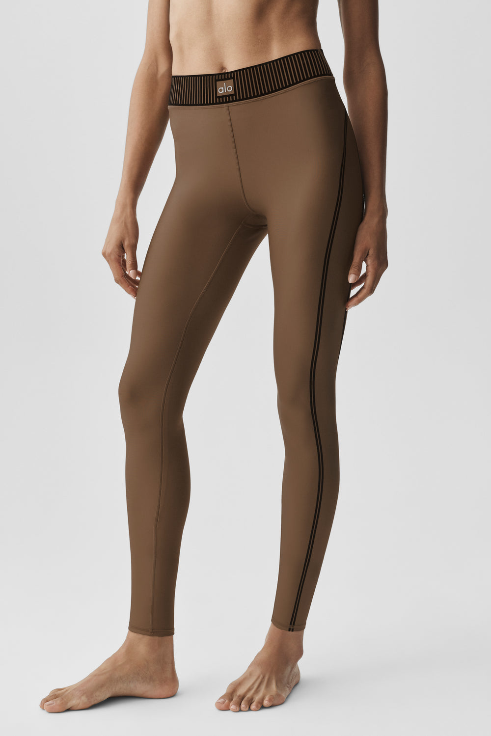 Alo Airlift High-Waist 7/8 Line Up Legging Java Brown