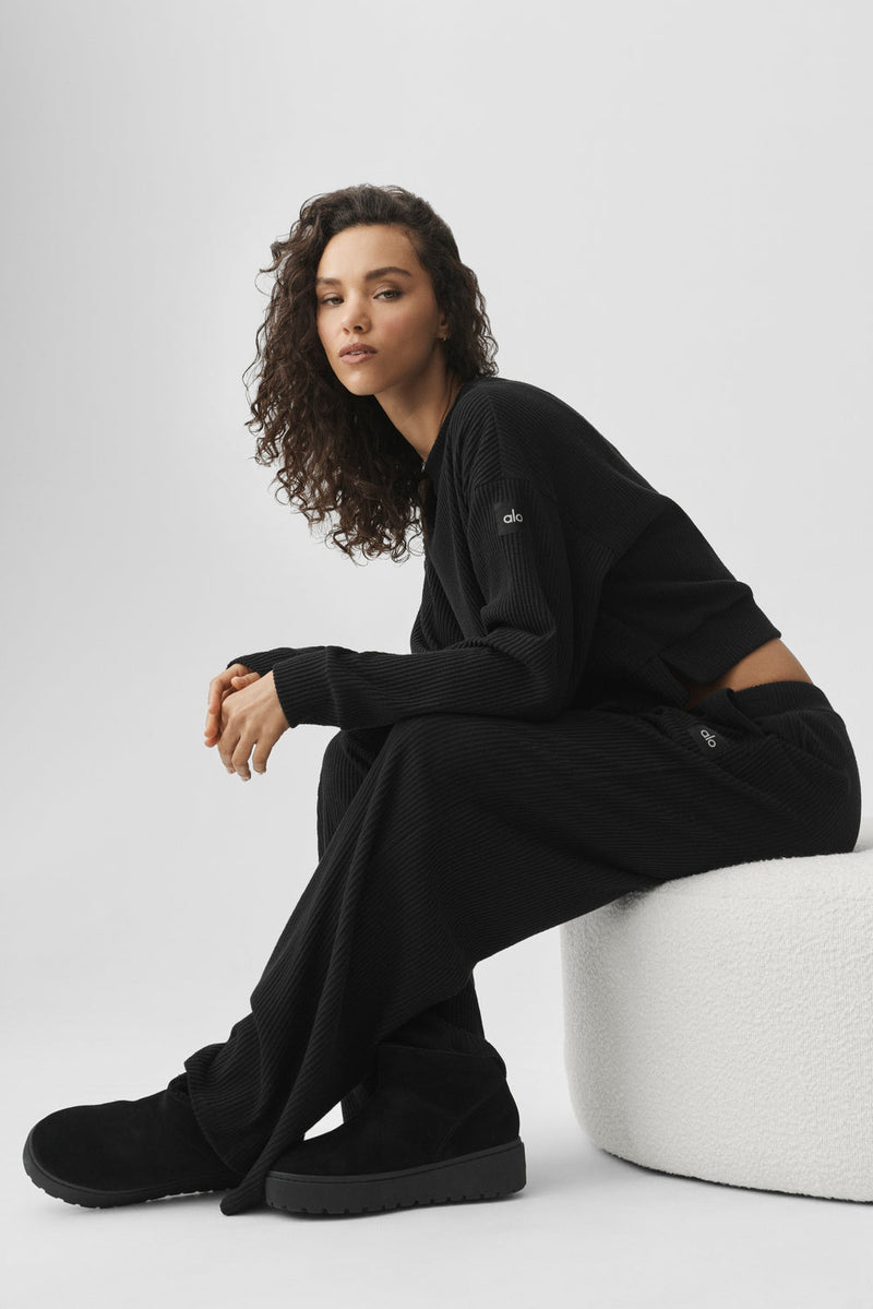 Alo Muse Wide Leg Pant Black