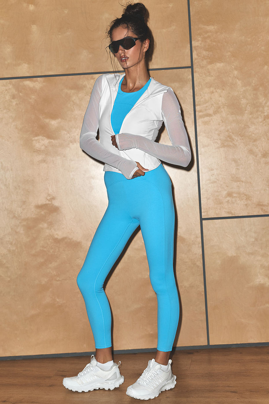 Alo Softsculpt High-Waist 7/8 Superset Legging Azure Blue