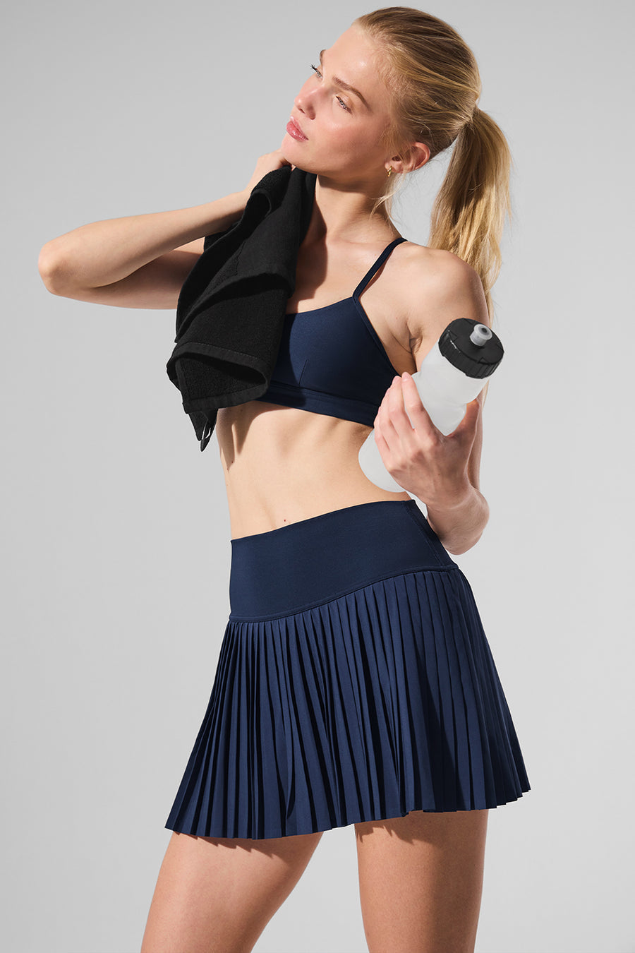 Alo Serve Looks Tennis Skirt Navy