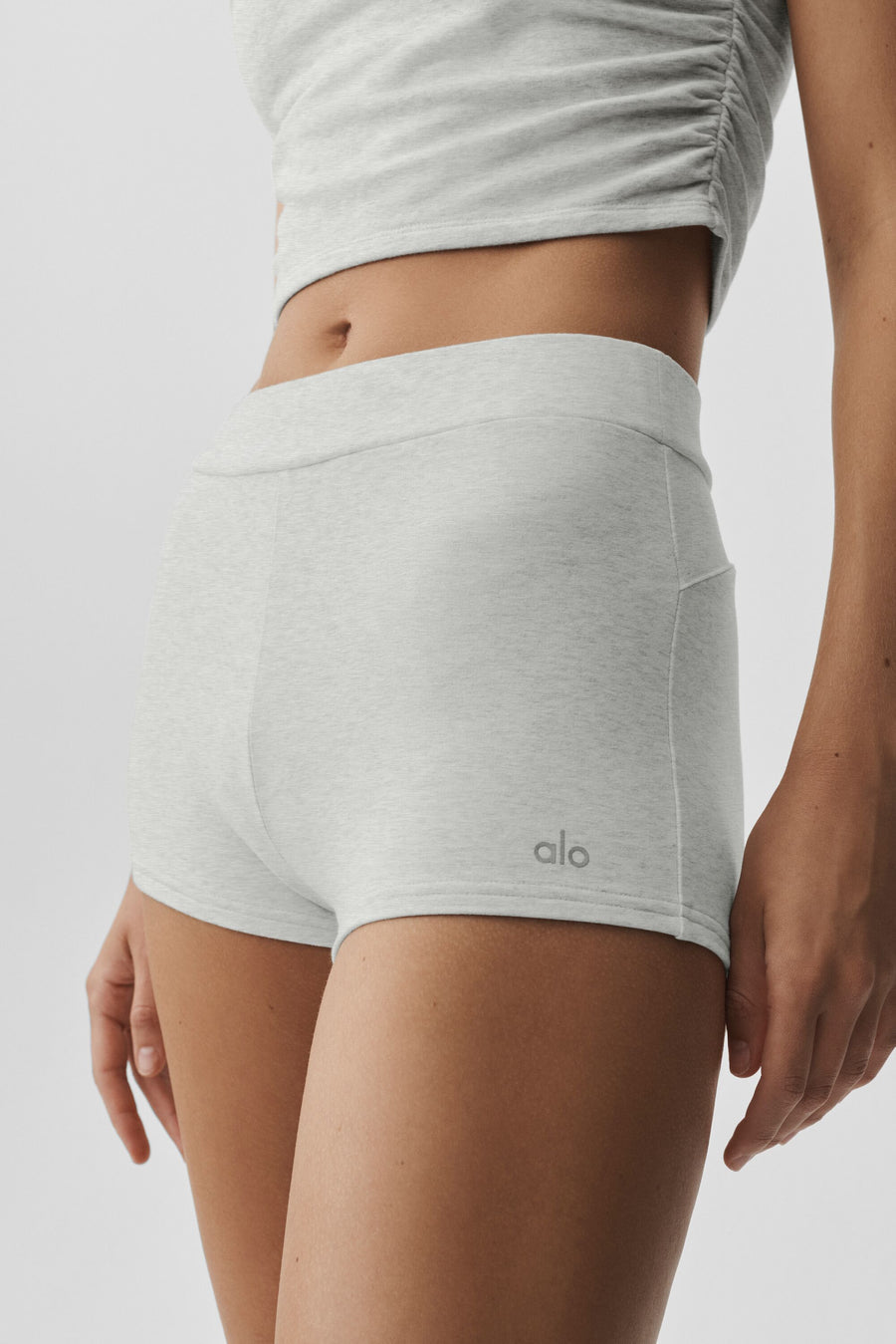 Alo Sway My Way Micro Short White Heather