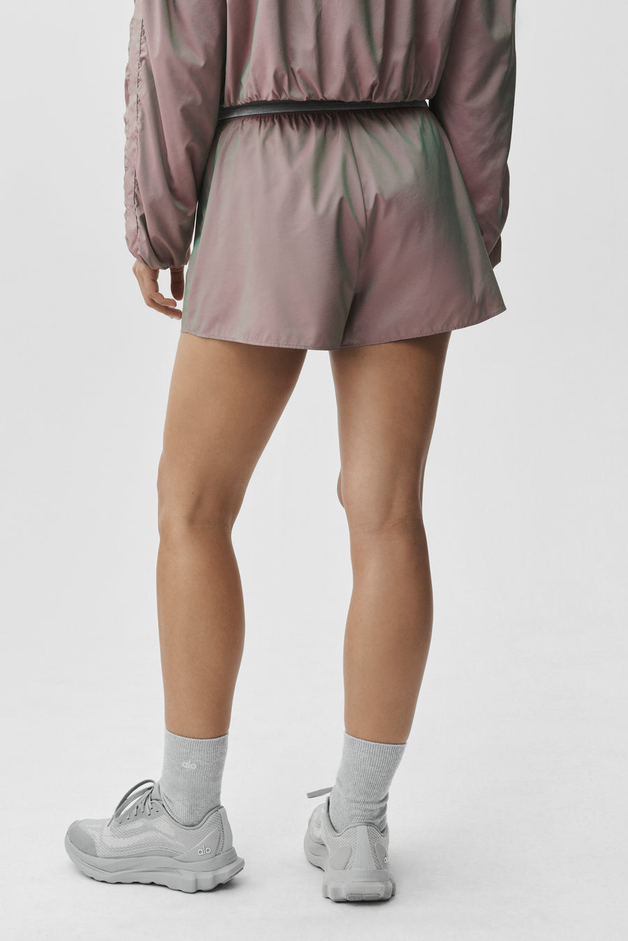 Alo High-Waist Prismatic Short Pink Moonlight