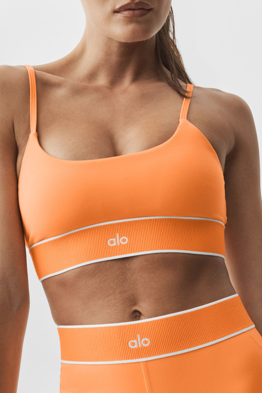 Alo Softsculpt Amp It Up Bra Satsuma Breeze