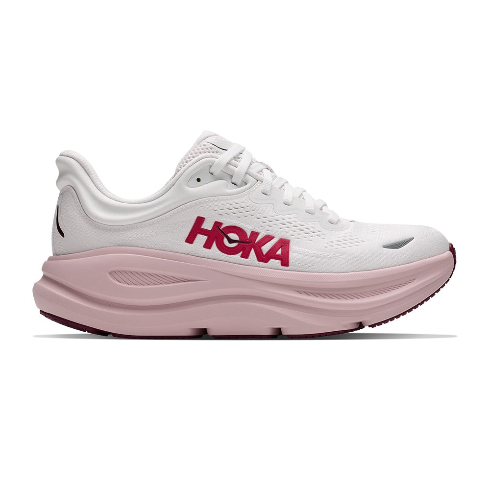 HOKA Bondi 9 White / Pink Opal