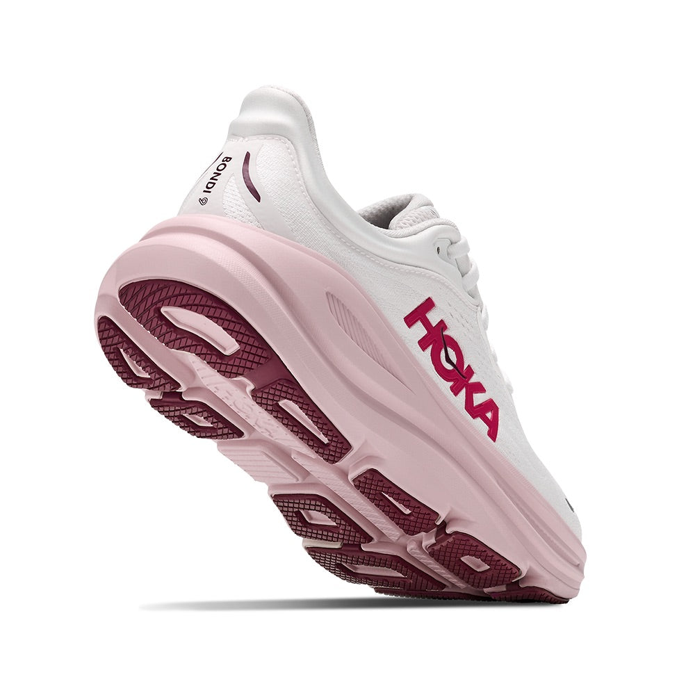 HOKA Bondi 9 White / Pink Opal
