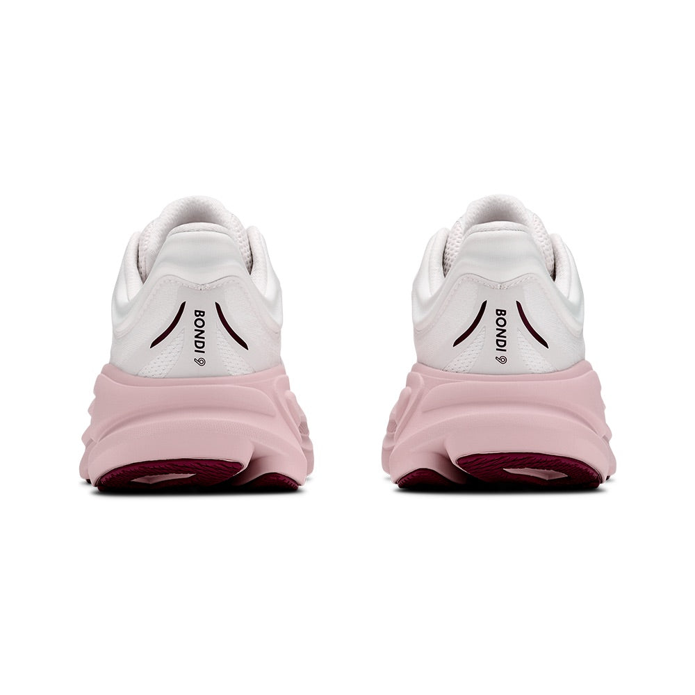 HOKA Bondi 9 White / Pink Opal