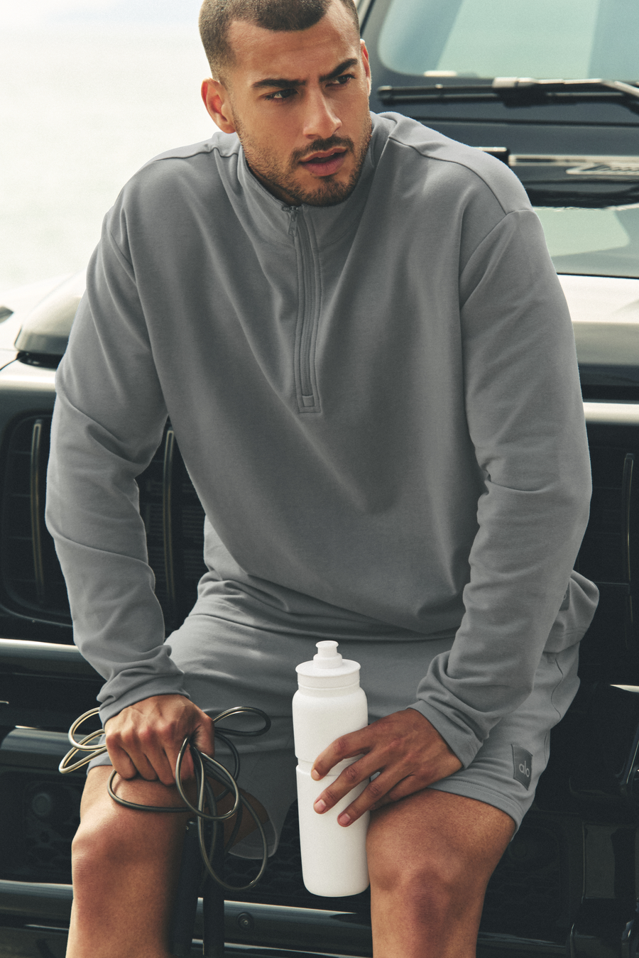 Alo Double Take Long Sleeve 1/4 Zip Monument