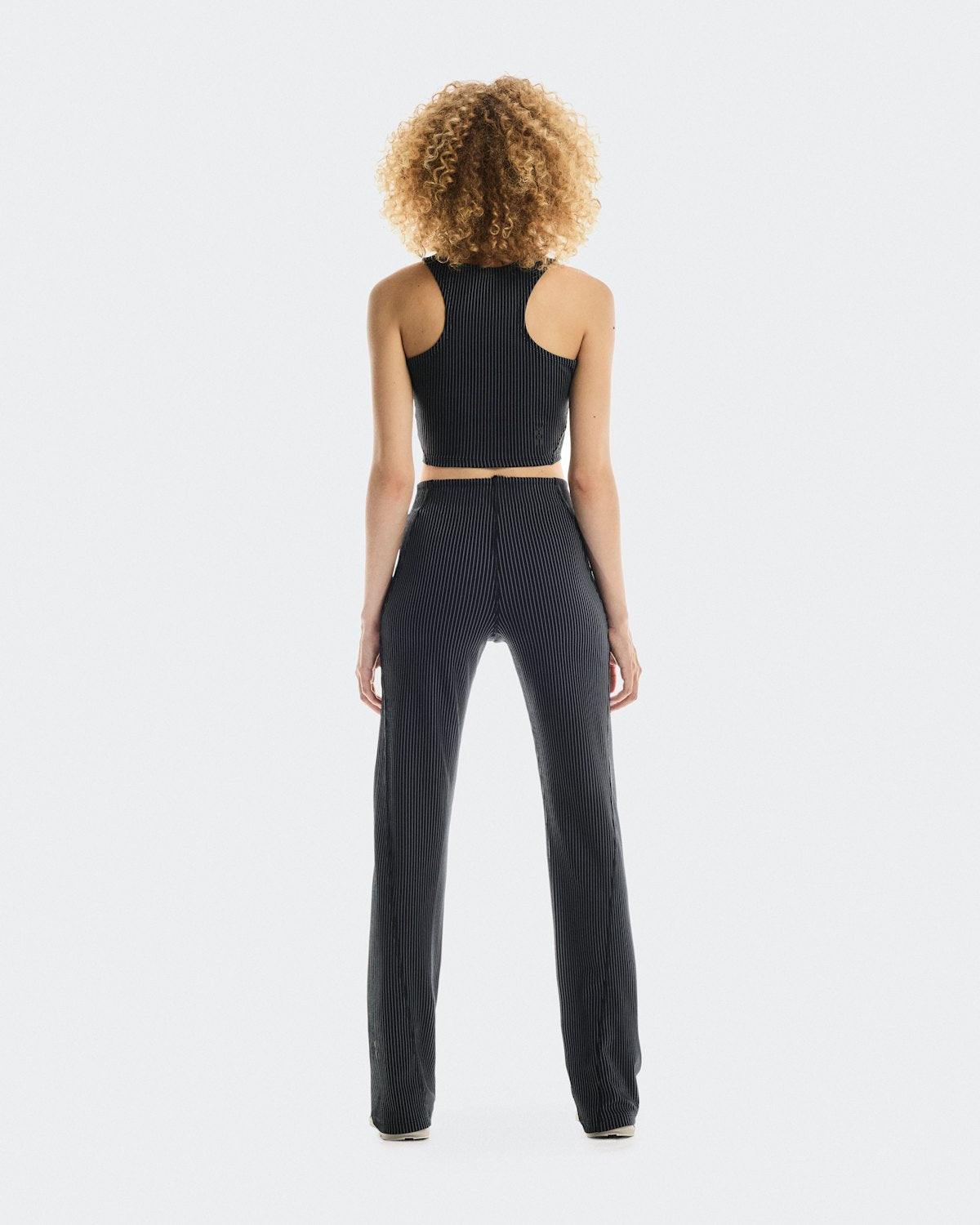 On All-Day Ribbed Crop Black / Rock — foto 2