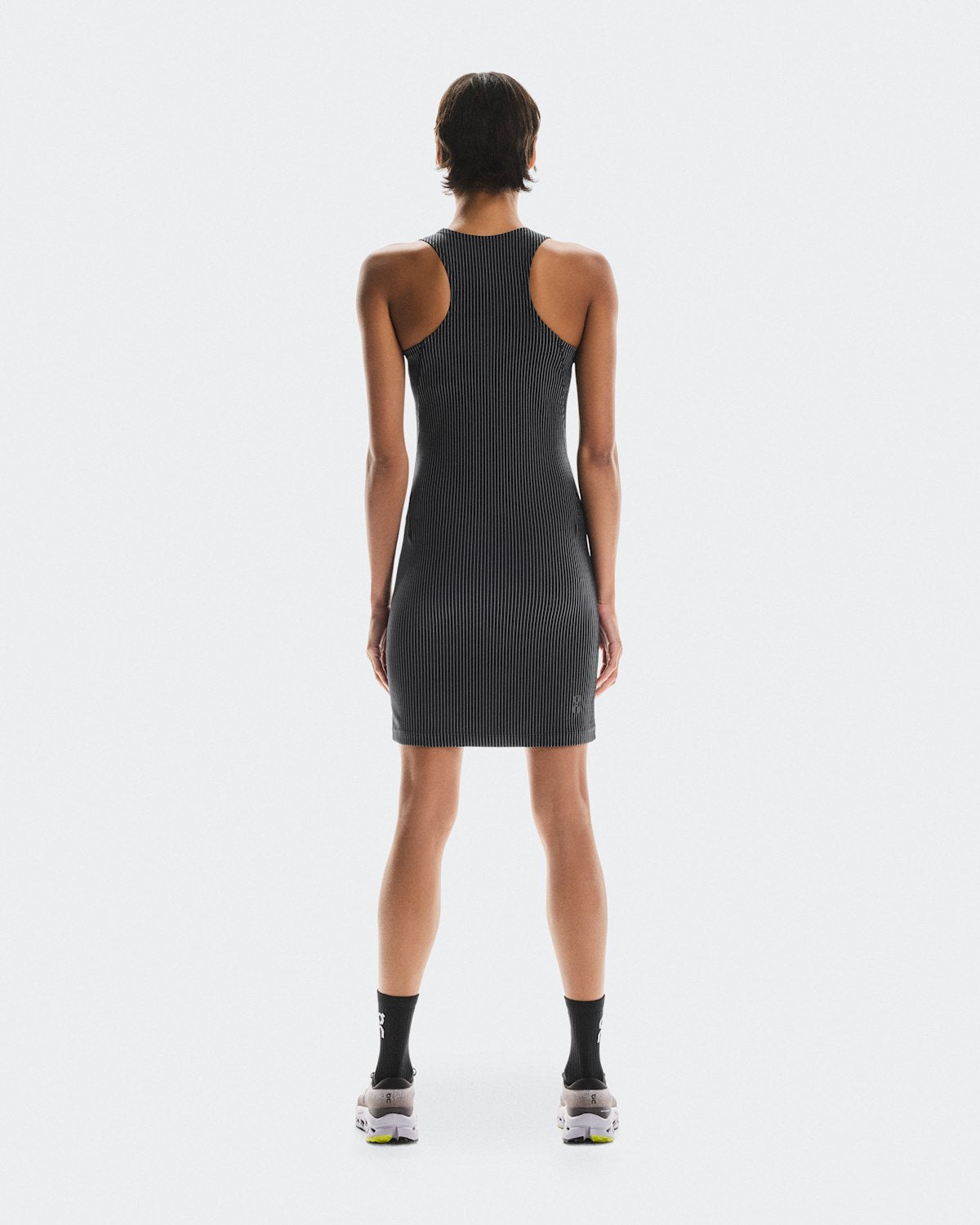 On All-Day Ribbed Dress Black / Rock — foto 2
